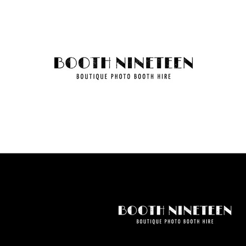 Photo booth design with the title 'Vintage logo for photo booth hire business '