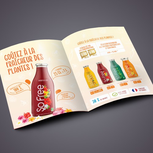 Supermarket design with the title 'Brochure Design'