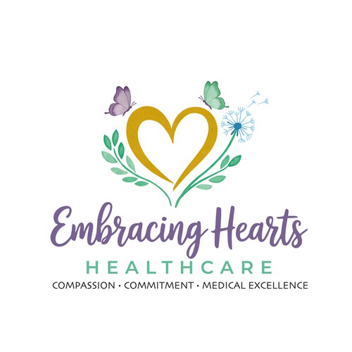 Home care logo with the title 'Elegant and Compassionate Logo for Home Healthcare Agency'
