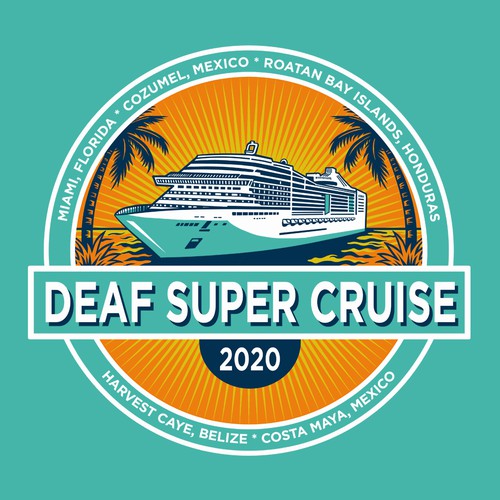 Cruise design with the title 'Deaf Super Cruise 2020'