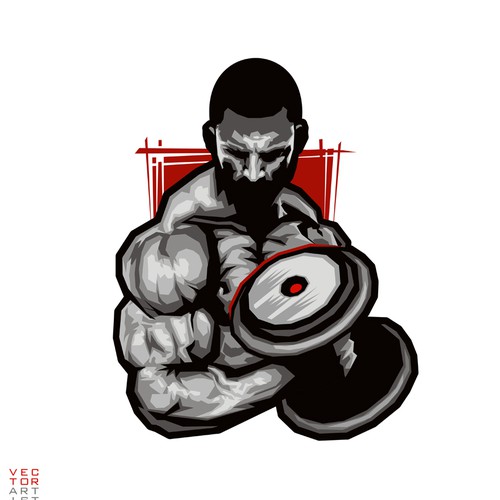 Character t-shirt with the title 'Gym Illustration'