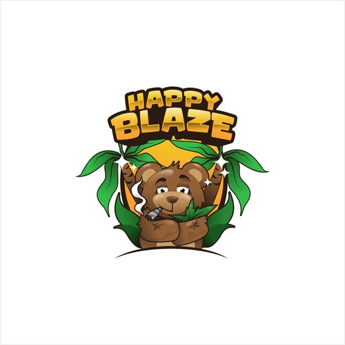 Bear illustration with the title 'Enjoy Marijuana'