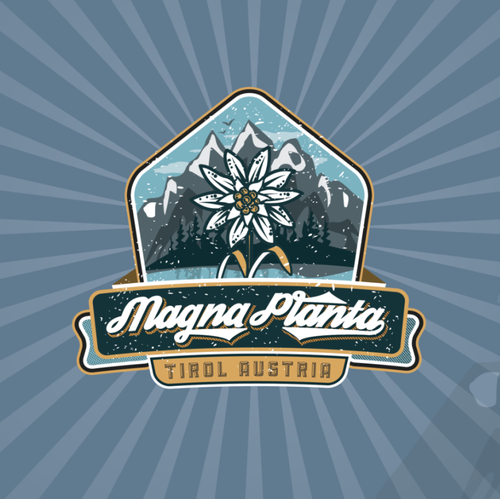 Floral design with the title 'Retro/Vintage logo'