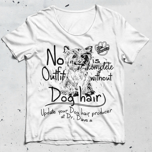 Pet t-shirt with the title 'T-shirt design for Dog Salon'