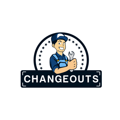 Change logo with the title 'Man of repair'