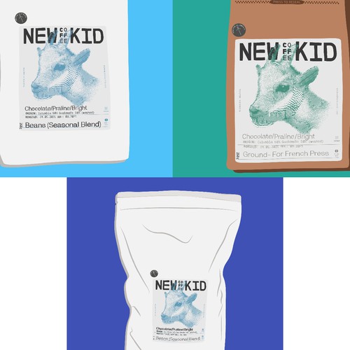 Coffee illustration with the title 'Coffee Illustrations Package Design'