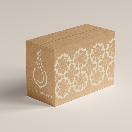Cardboard packaging with the title 'Villa Jerada Shiping Box'