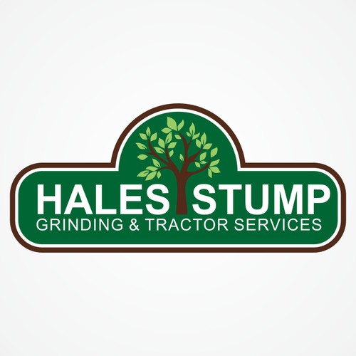 Tractor logo with the title 'Hales Stump'