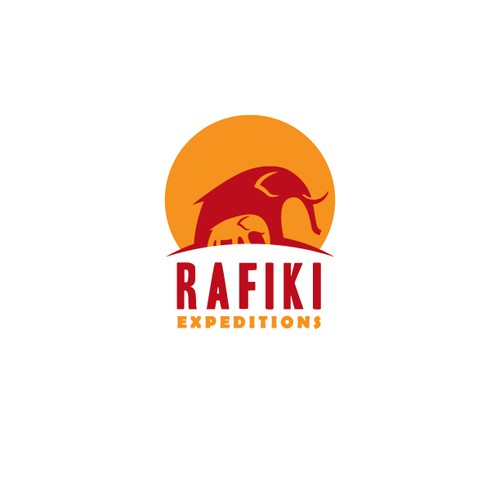 Friend design with the title 'Logo Design for Rafiki Expeditions'