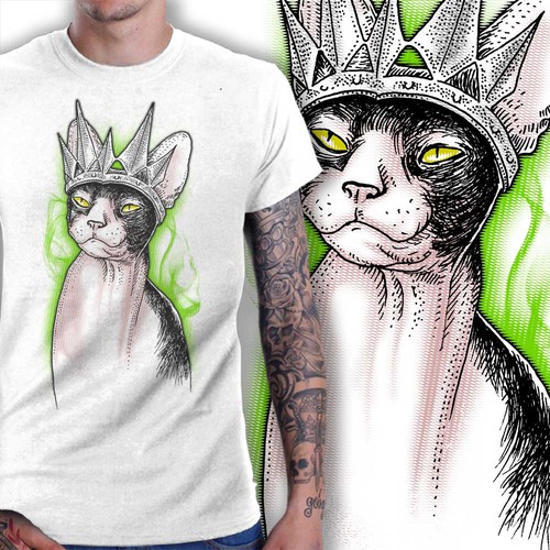 Cat Icon T-shirt Design — Fueled By Letters