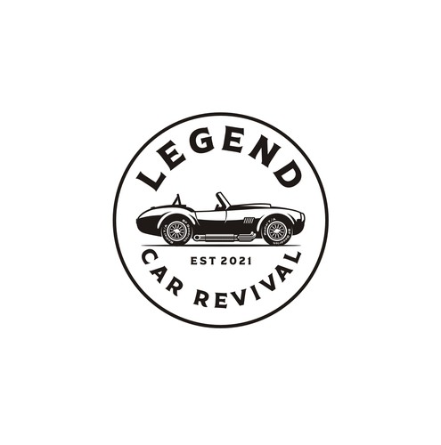 Logo for a car care club. a club to gather premium cars