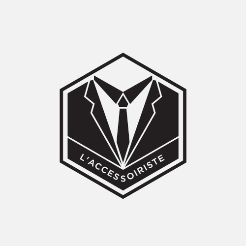 Suit design with the title 'L'accessoiriste'
