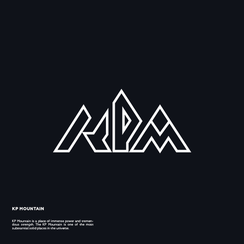 Minimalist logo with the title 'Mountain KPM'