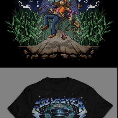 hellvetica t-shirt design