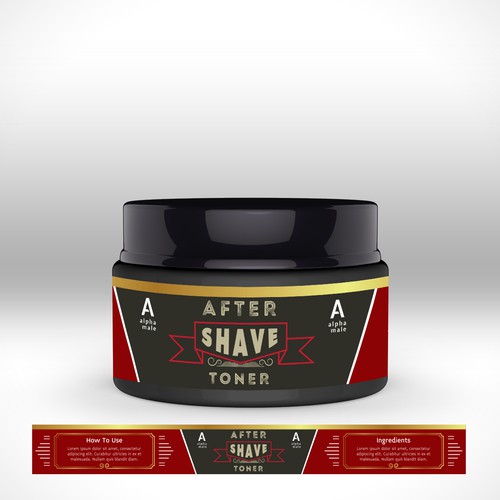 Manly design with the title 'Beard Oil'