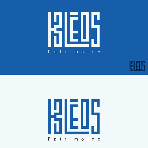 Labyrinth design with the title 'Greek maze logo'