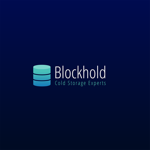 Server design with the title 'Logo concept for Blockhold '