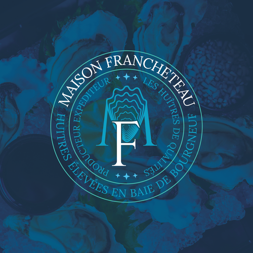 Sphere logo with the title 'Clean and unique embalm logo concept for a oyster business'