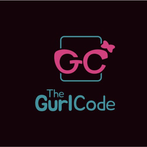 Girly logo with the title 'Logo Design for The Gurl Code'