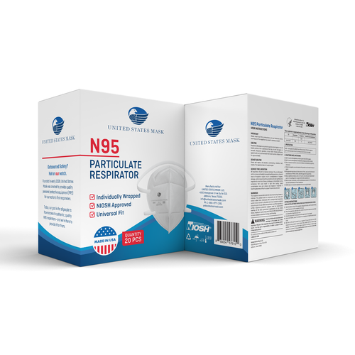 Medicine packaging with the title 'Medical Mask Box Packaging'