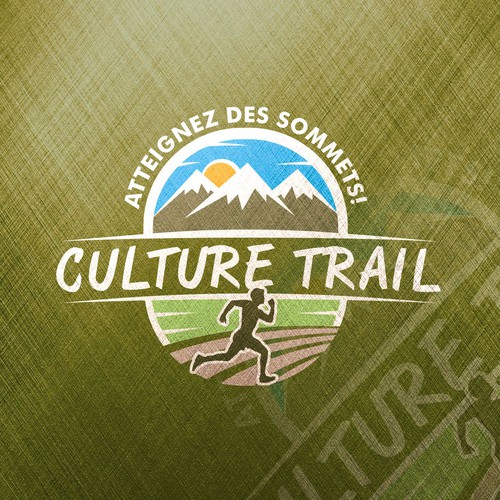 Running design with the title 'Culture Trail'