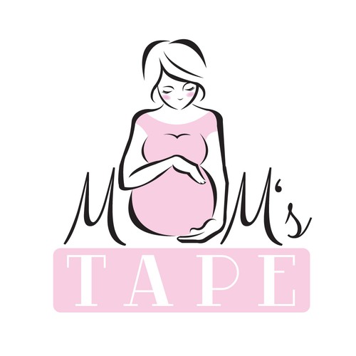Peaceful logo with the title 'Logo for expectant mother's needing Kinesiology tape'