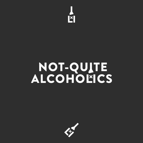 Alcohol logo with the title 'Not-Quite Alcoholics Logo Design'