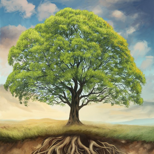 Book artwork with the title 'Book cover illustration'