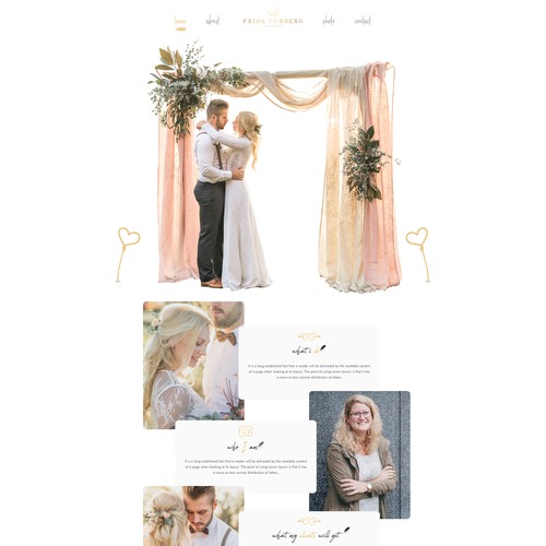 Photography website with the title 'Photography Website Design'
