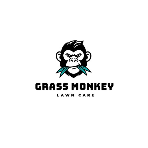Monkey logo with the title 'Grass Monkey'