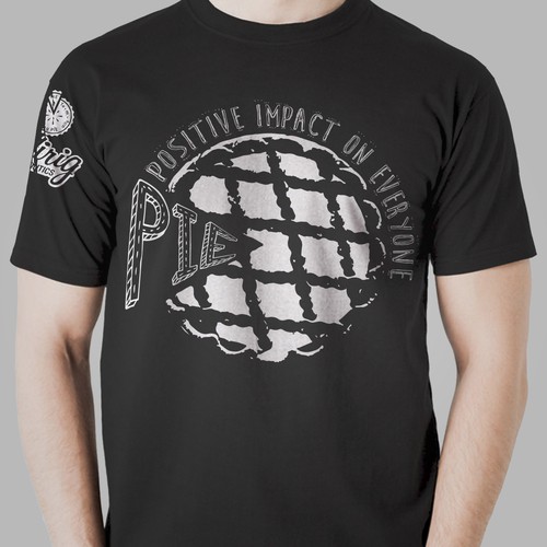 Pie design with the title 'First win | T-shirt design for PIE'