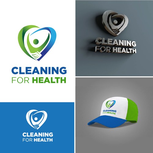 Cleaning company logo with the title 'Cleaning for Health'