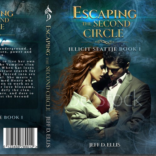 Vampire book cover with the title 'Escaping the Second Circle Book Cover'
