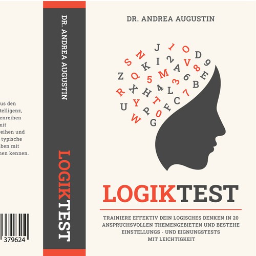 Task design with the title 'Logiktest Book Cover'