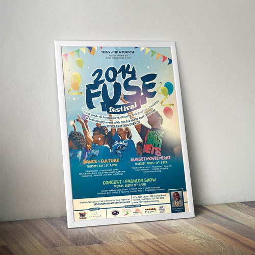 Concert design with the title 'Create a design brand for a fun, family festival!'