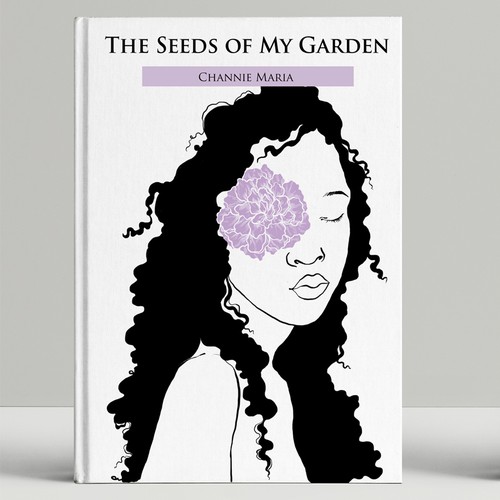 Portrait book cover with the title 'Cover for the poetry book'