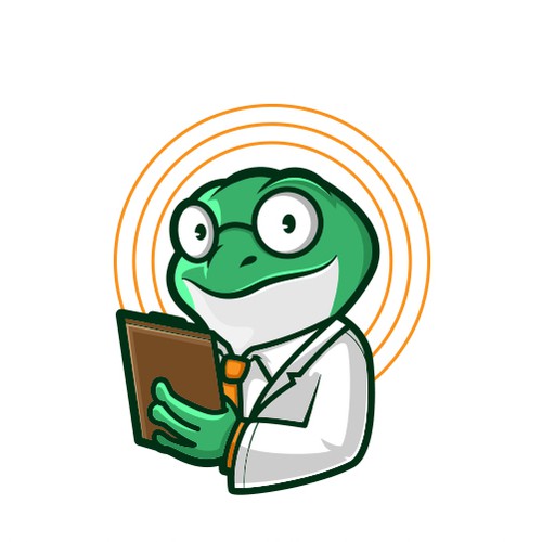 Frog design with the title 'Logo Design For Ezersonic'