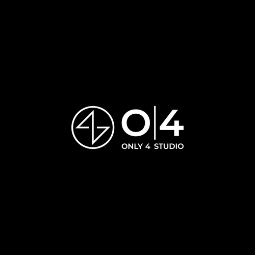 Studio design with the title 'Logo Design for Only 4 Studio'