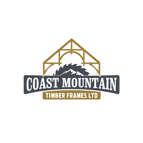 Mechanical logo with the title 'Logo for fabricate & install timber frame structures company'