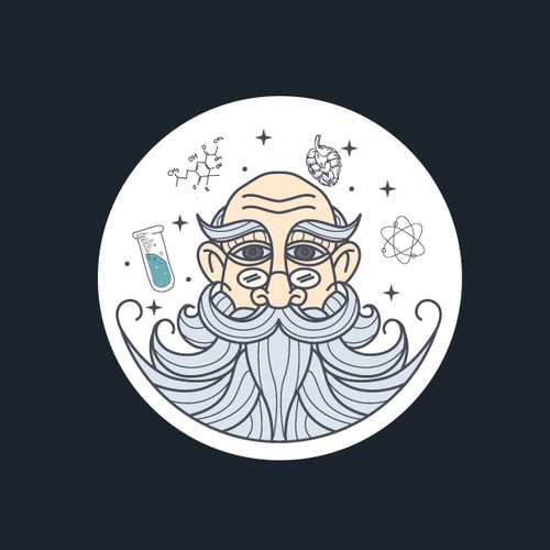 Chemistry design with the title 'Logo design for brewing company'