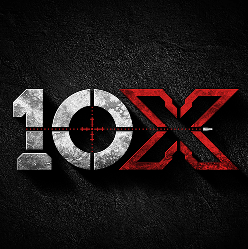 Tactical logo with the title 'Logo design for 10X'