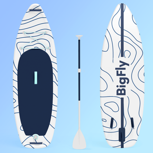 Paddle board design with the title 'PaddleBoard Design'