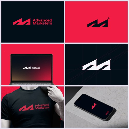 Marketing brand with the title 'Advance Marketers Logo'