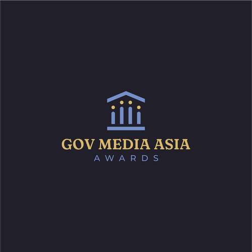 Government design with the title 'Authoritative logo for government initiatives awards: Gov Media Asia Awards'