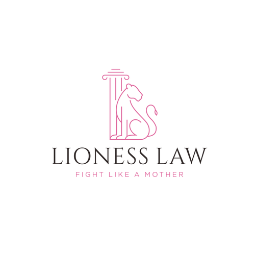 Lioness logo with the title 'lioness law'