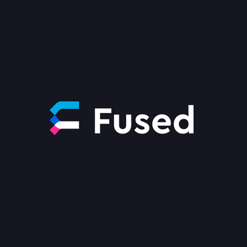 F design with the title 'Logo concept for Fused'