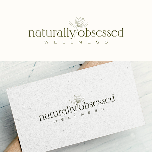 Design with the title 'Naturally Obsessed Wellness logo'