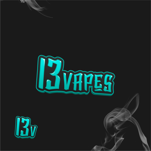 Street art logo with the title '13vapes Company That Focus On Building a Vaping Magazine'