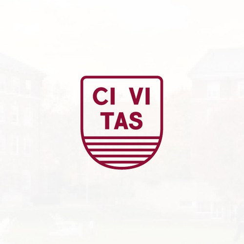 Badge logo with the title 'Civitas Quad Fund a Harvard Group Logo Design Concept'