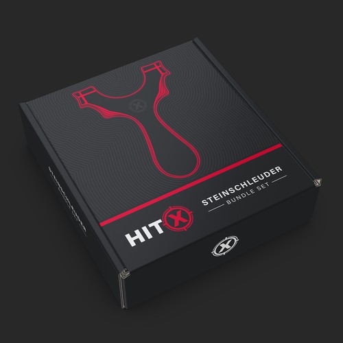 Game packaging with the title 'Slingshot Packaging'